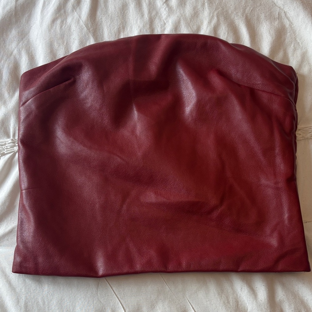 Red Leather Clutch
